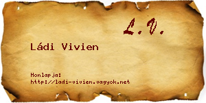 Ládi Vivien névjegykártya